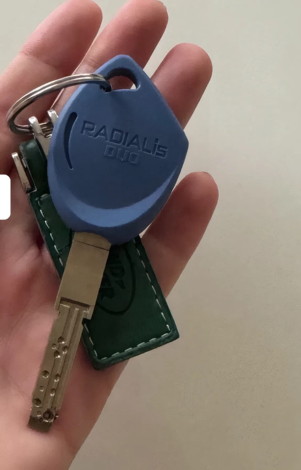 Une seule clé : celle de mon appartement.